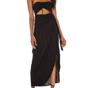 NWT LSPACE Solana Cut Out Cover Up Dress in Black - Size Medium